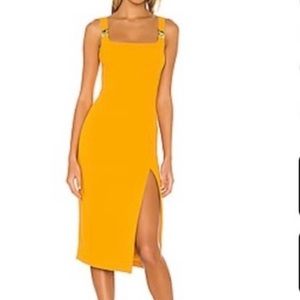 Elliatt Embellish Dress in color turmeric